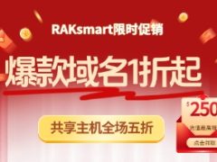 RAKsmart限时促销 外贸主机全场5折 低至$1.5/月