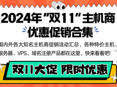 2024年各大外贸服务器/主机双十一活动一览
